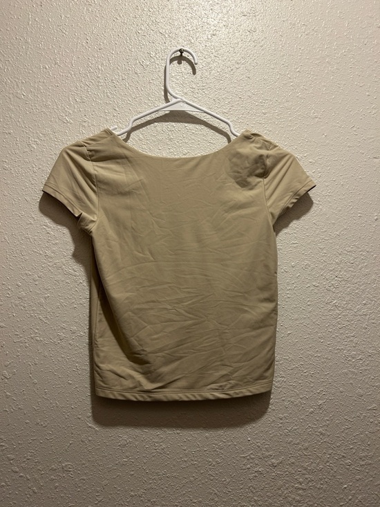 wild fable Tops - wild fable Short Sleeve Scoop Neck Top - Beige